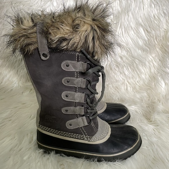 Sorel Womens Joan‎ of Arctic Snow Quarry Waterproof Leather Boots NL1540 Size 7 - Picture 1 of 6